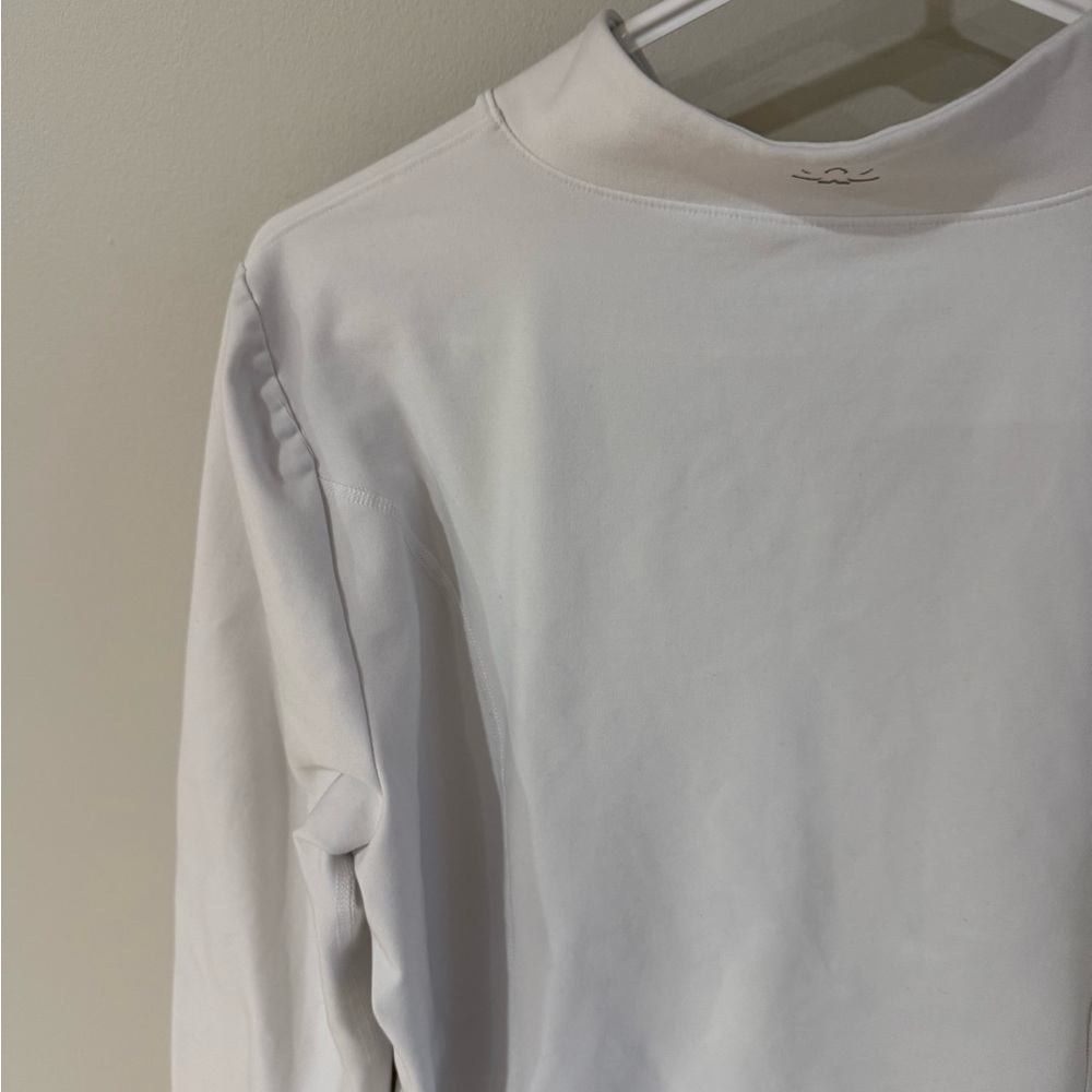 Beyond Yoga On The Go Mock Neck Sweatshirt - Cloud White - Size Extra Large XL - Picture 11 of 14